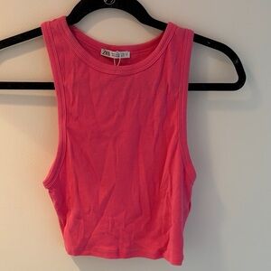 Zara Vibrant Pink Crop Top